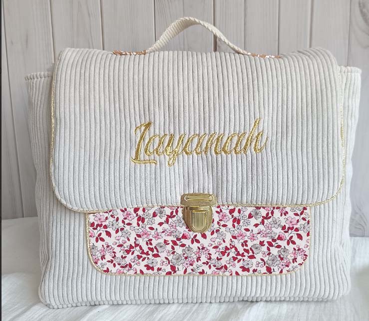 Cartable Charlie - Terracotta personnalisé