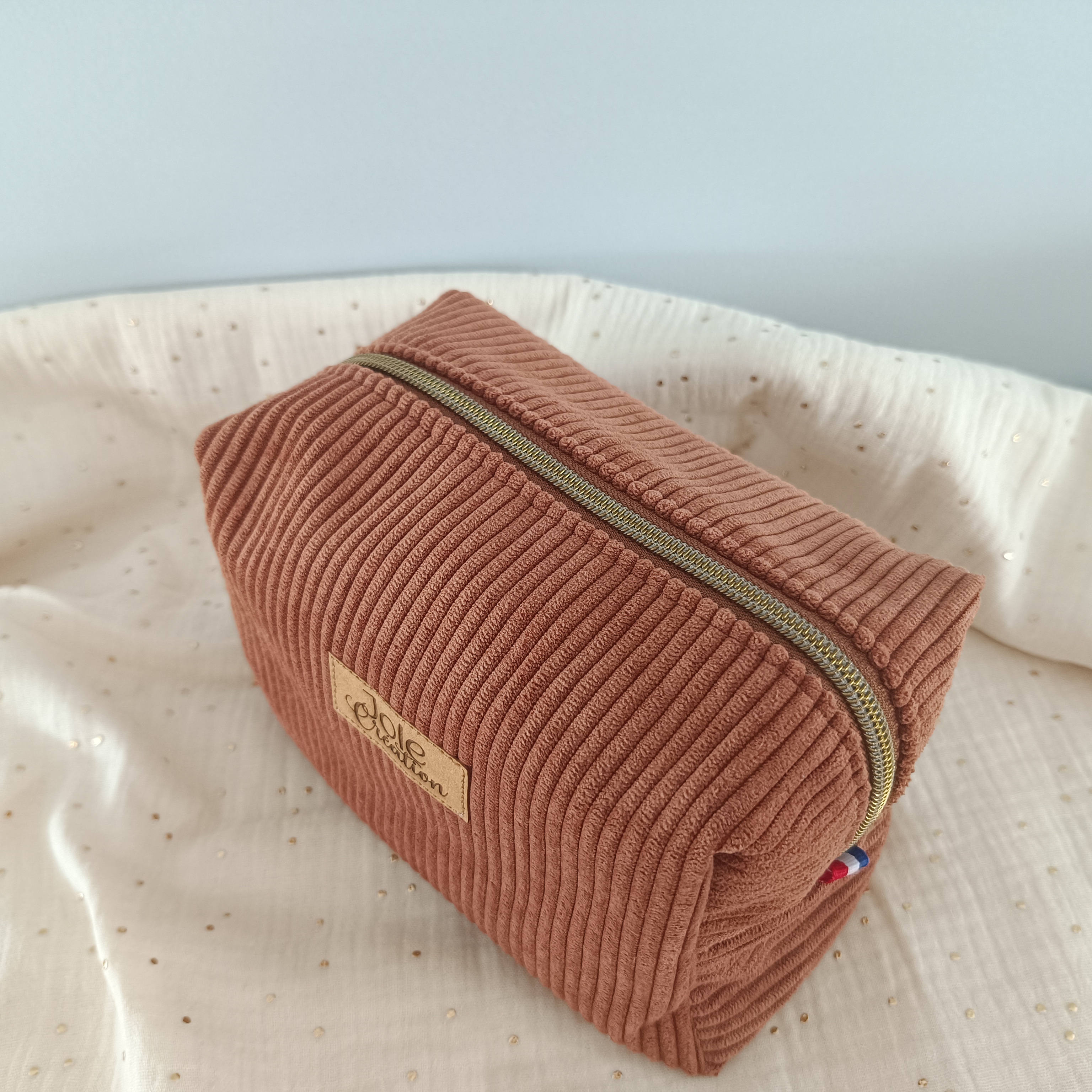 Trousse carrée homme L - Velours épais